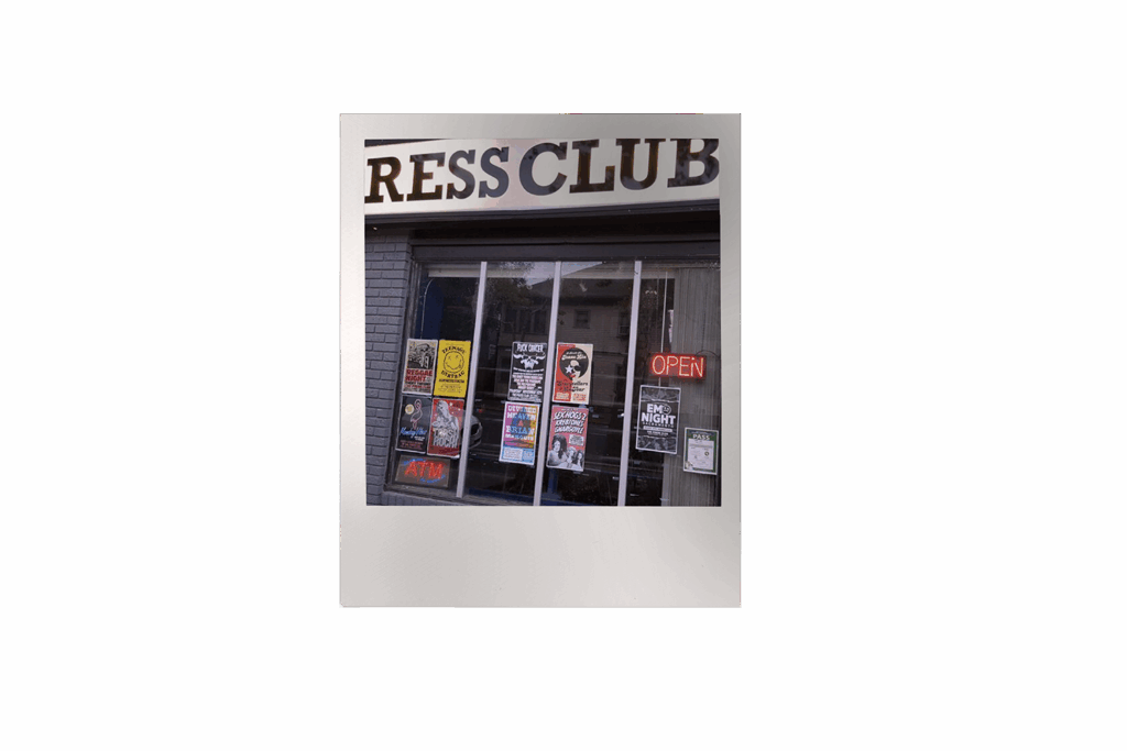 Polaroid image of the Press Club