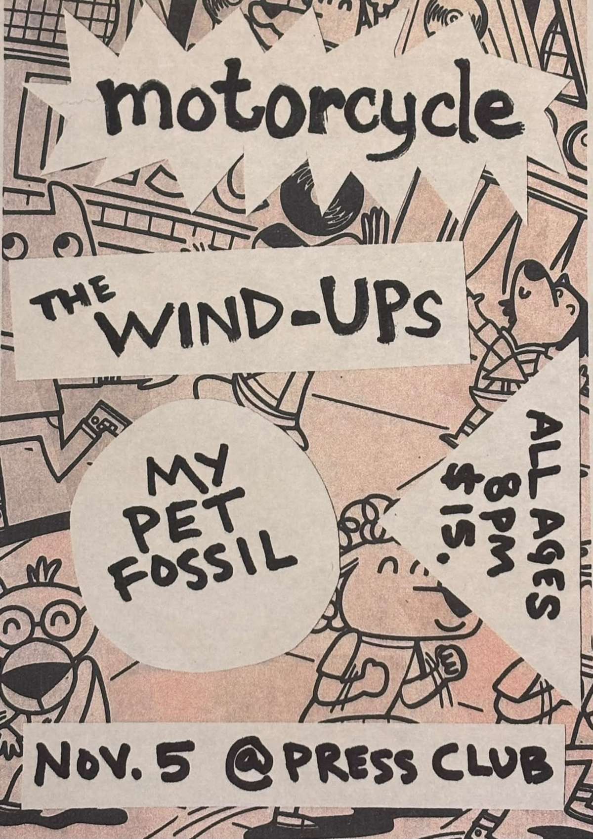 MOTORCYCLE / THE WIND-UPS / MY PET FOSSIL + DJ DIVERSION
